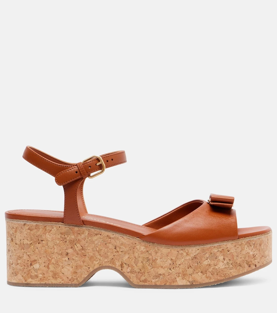 Ferragamo - Selna leather wedge sandals