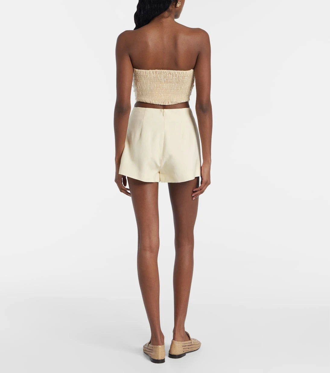 Faithfull - Antibes strapless linen top