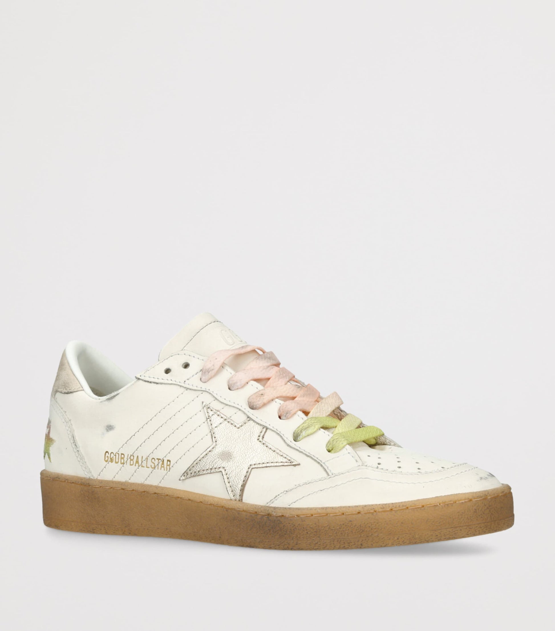 White Leather Ball Star Sneakers