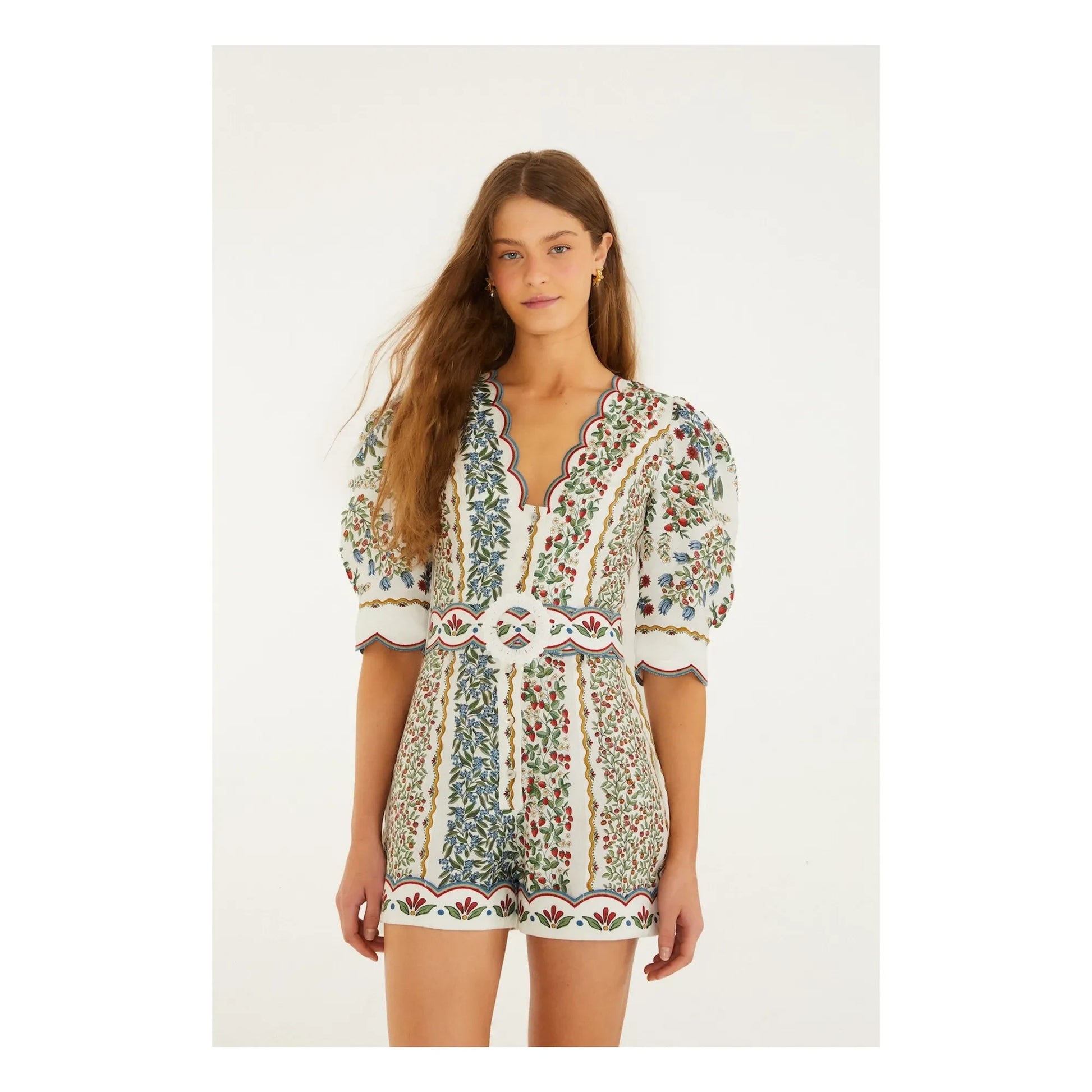 Farm Rio - Fruit Beauty jumpsuit | White