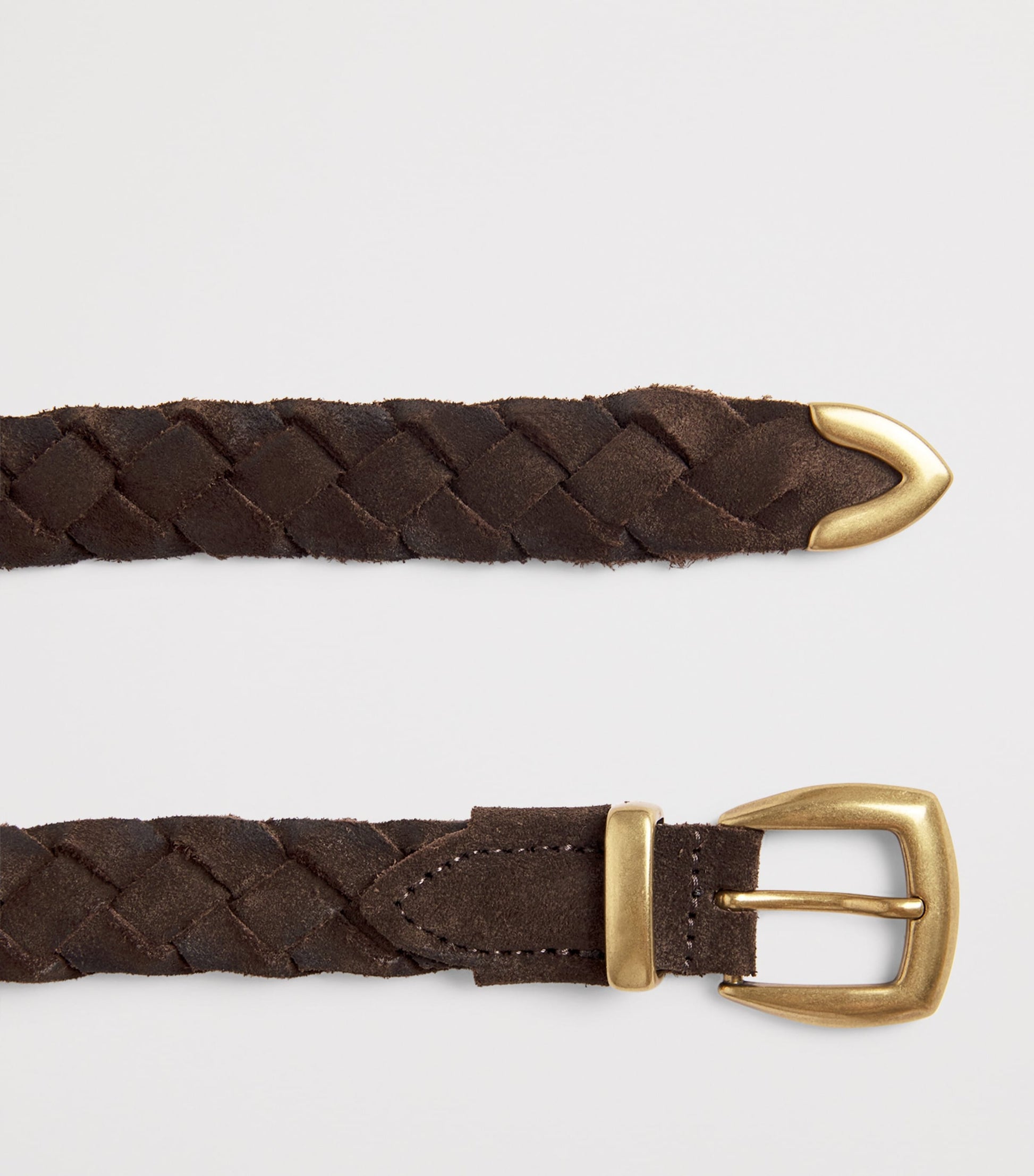 Suede Braided Belt