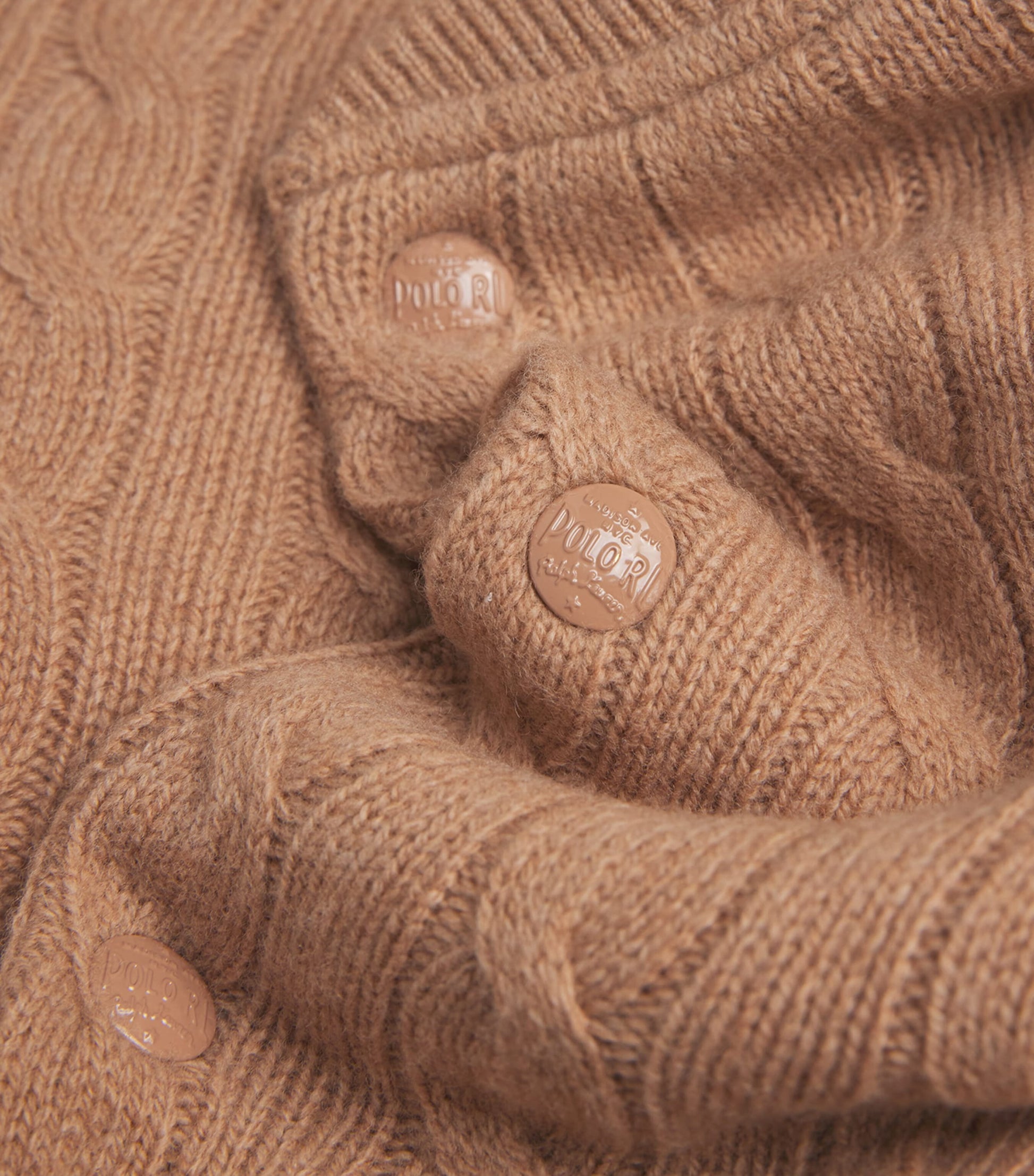 Polo Ralph Lauren Brown Wool-Cashmere Bomber Jacket