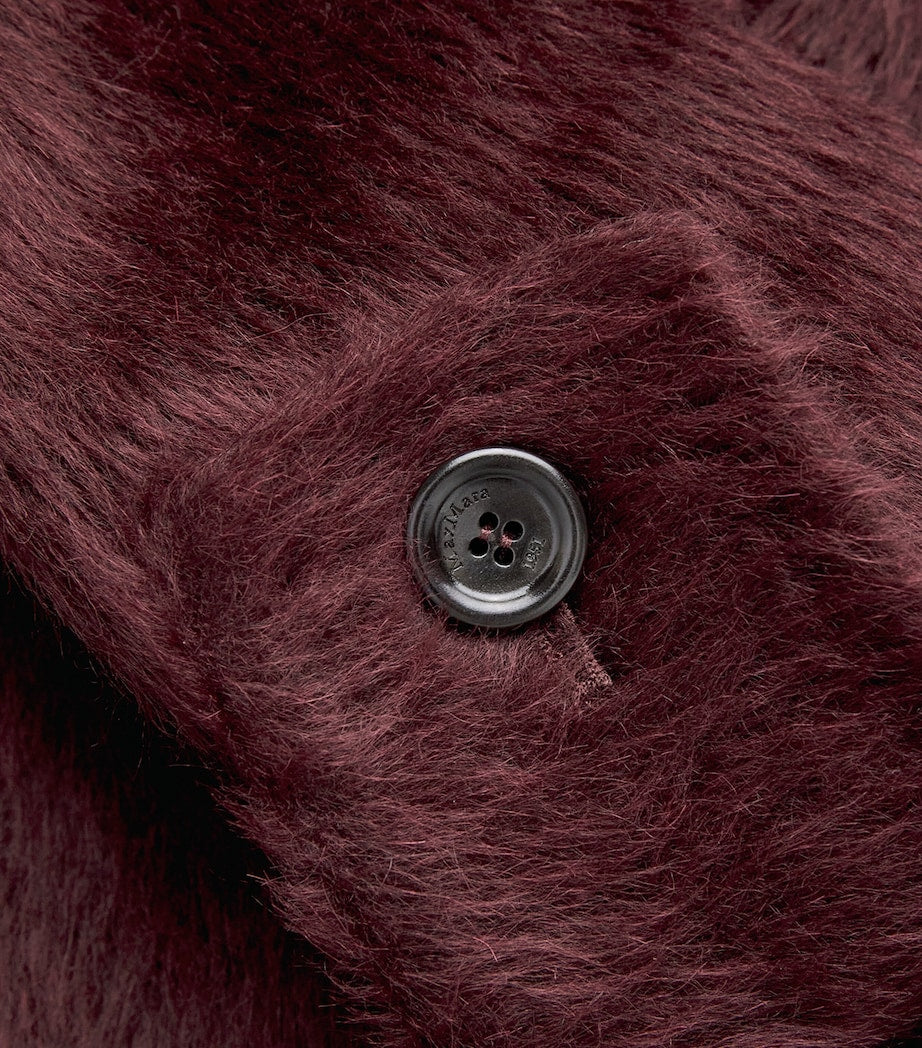 Red Alpaca-Virgin Wool Coat