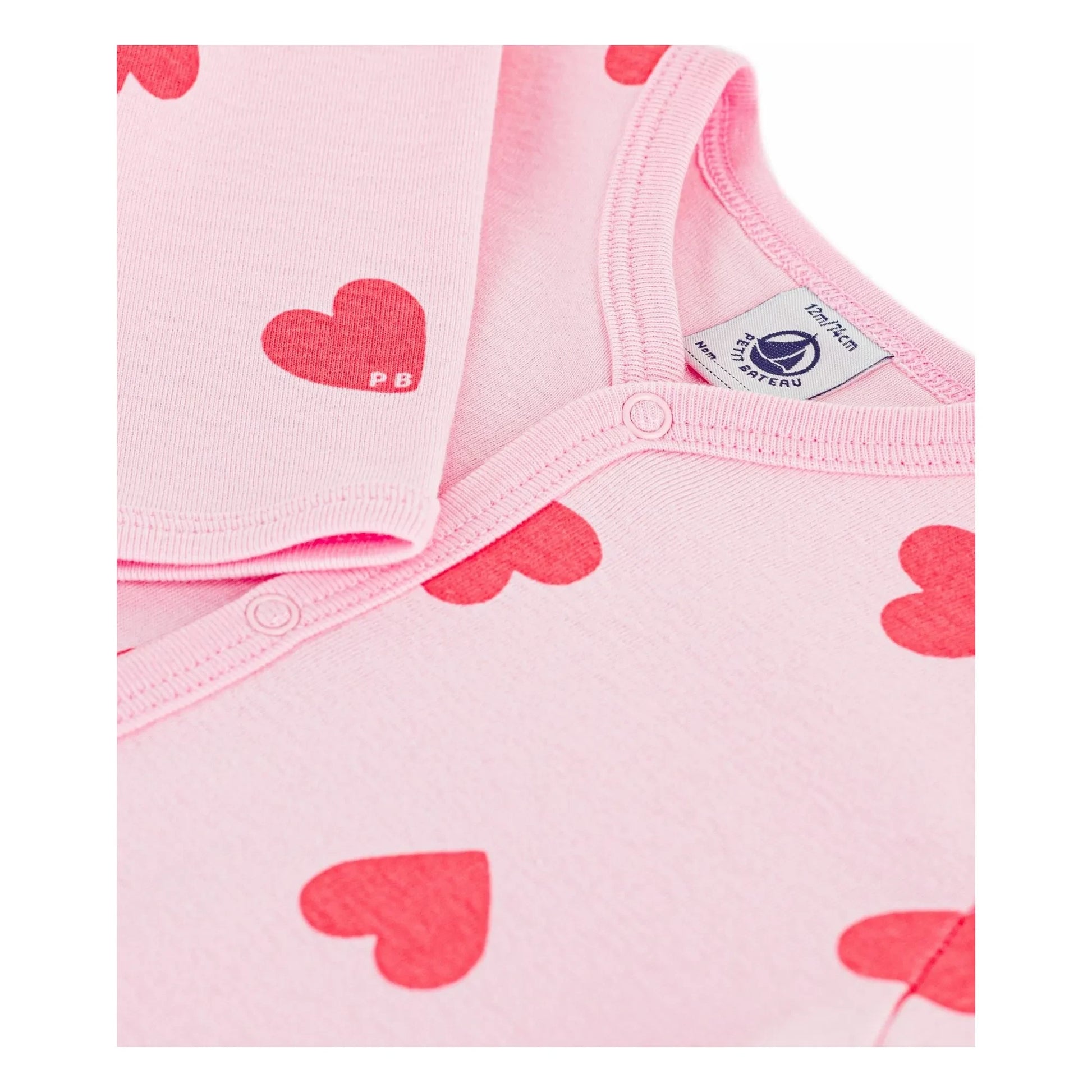 Petit Bateau - Sleep Well Hearts PB pyjamas | Pink