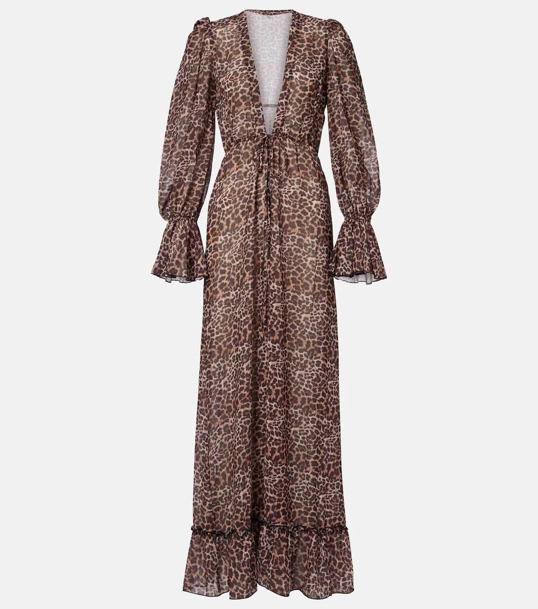 Bananhot - Berta leopard-print beach cover-up