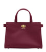 Burberry Burgundy Mini Calfskin Cotswolds Tote Bag