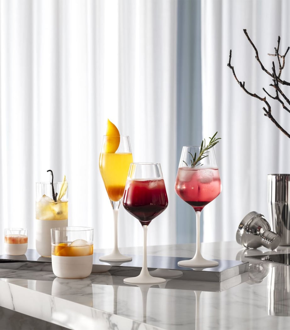 Set of 4 Manufacture Rock Blanc Long Drink Tumblers (430ml)