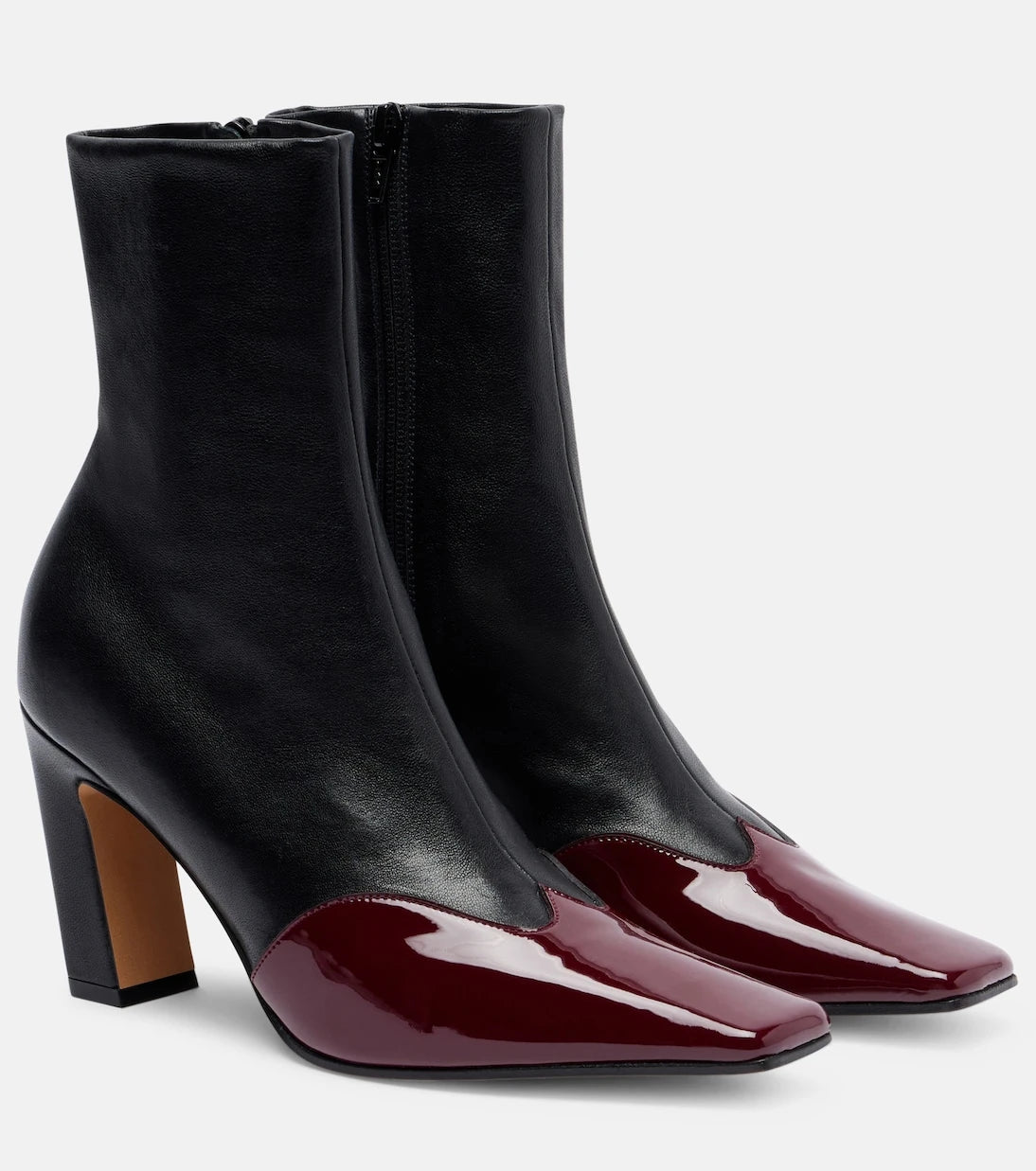 Khaite - Nevada 85 leather ankle boots