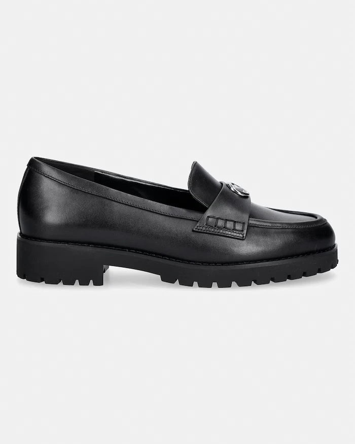 MICHAEL Michael Kors kadın deri loafer Jaelyn Lug Loafer