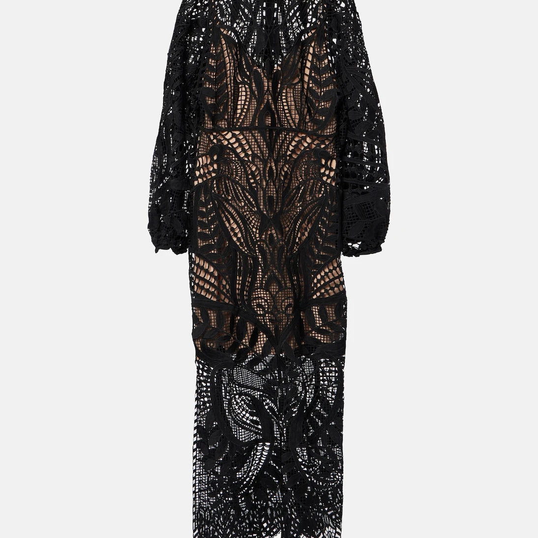 Farm Rio - Nature guipure lace maxi dress