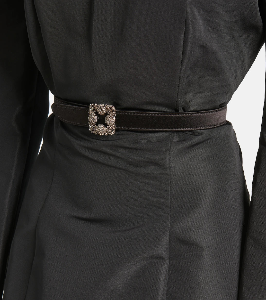 Manolo Blahnik - Hangisi embellished satin belt