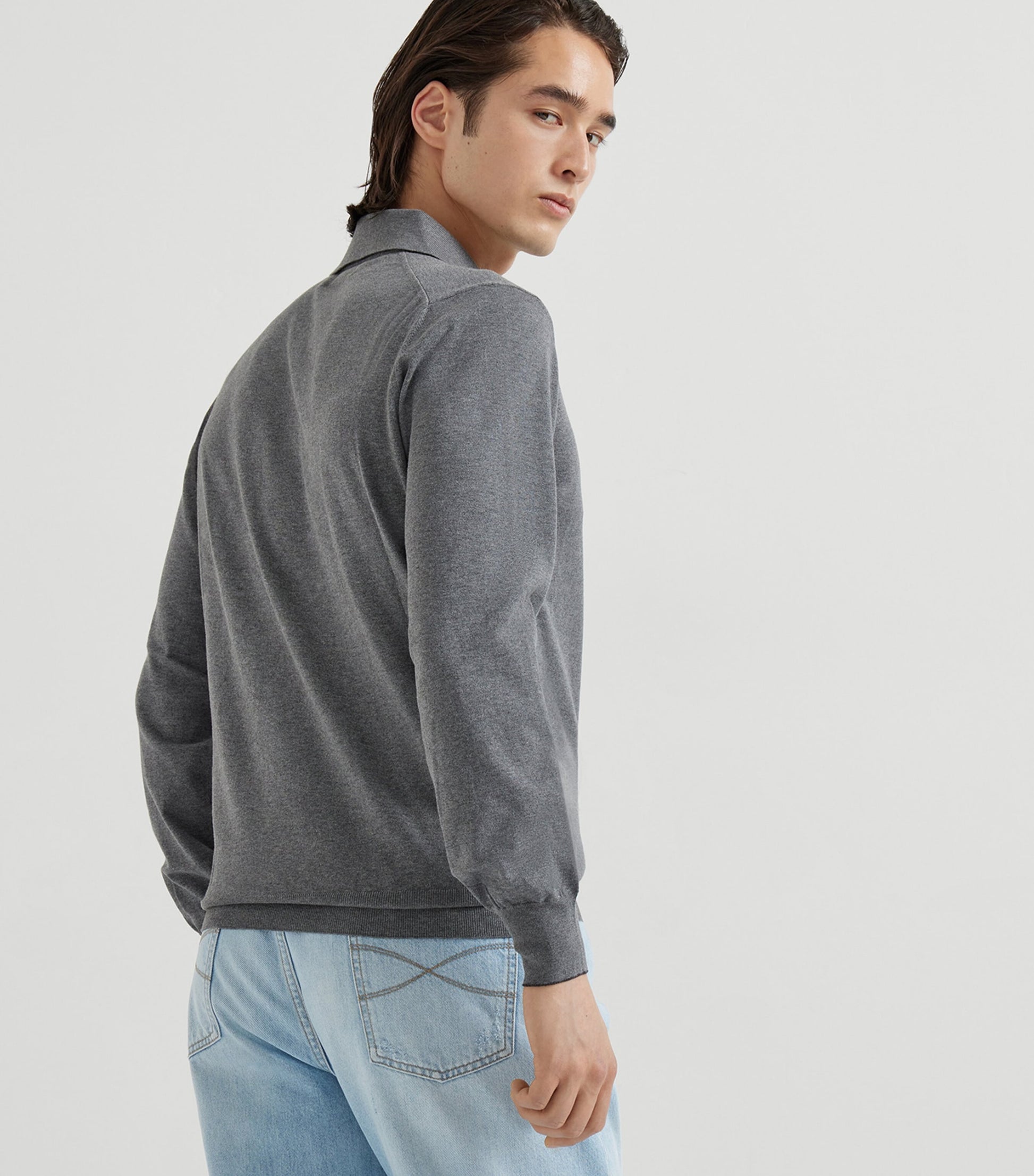 Brunello Cucinelli Cotton Polo Sweater