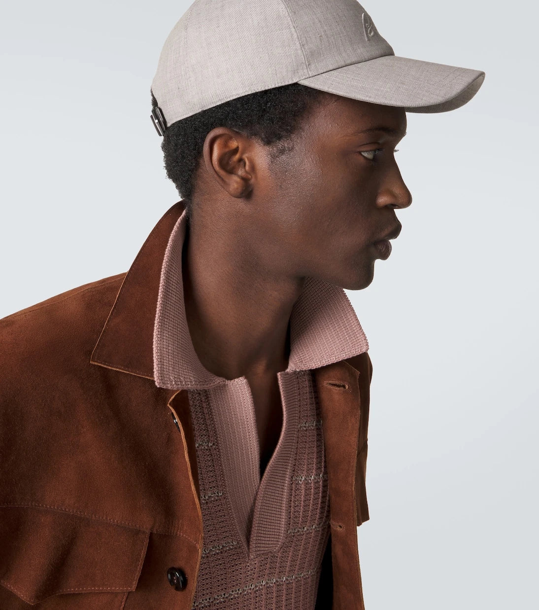 Brioni - Logo linen and wool baseball cap