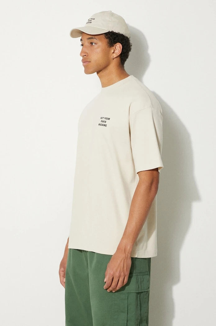Drôle de Monsieur erkek pamuklu tişört Le T-Shirt Slogan