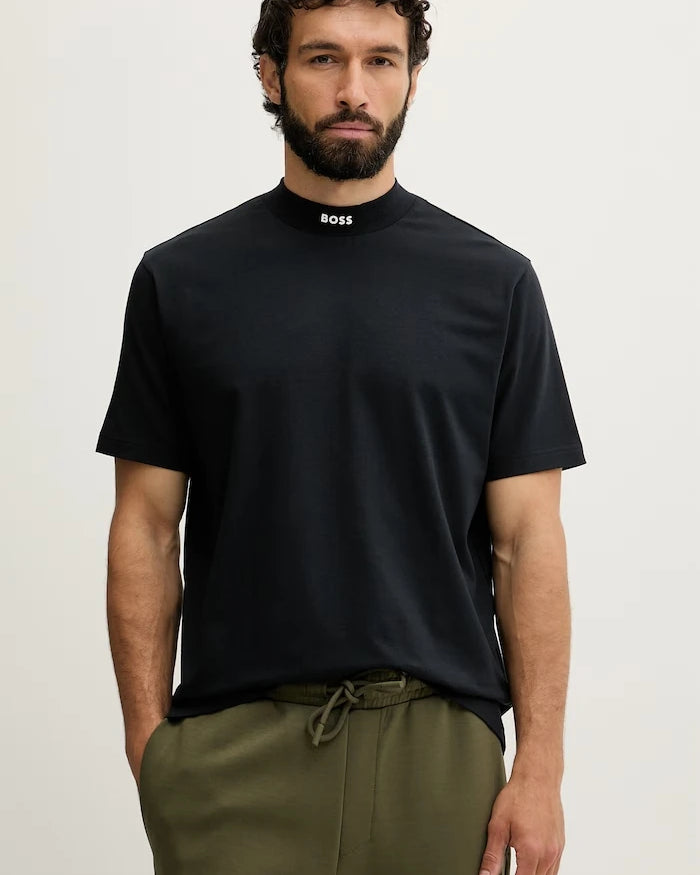 BOSS Green Erkek Pamuk Elastan Tişört Tee Collar