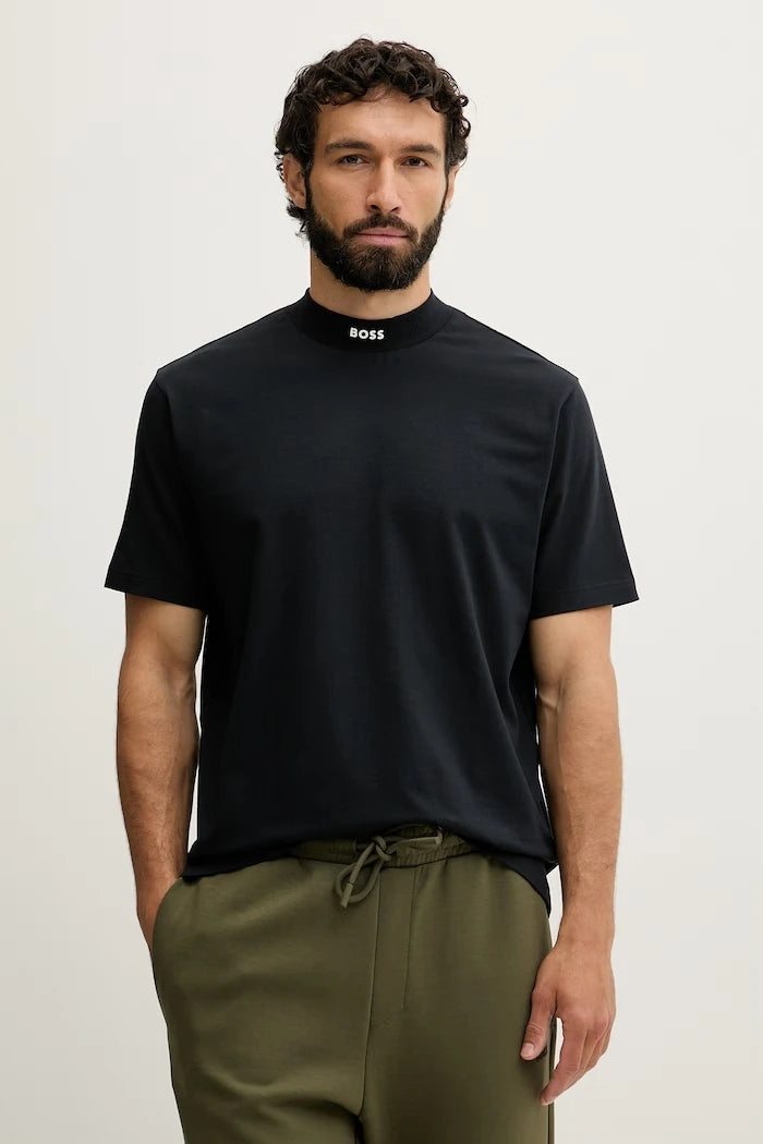 BOSS Green Erkek Pamuk Elastan Tişört Tee Collar
