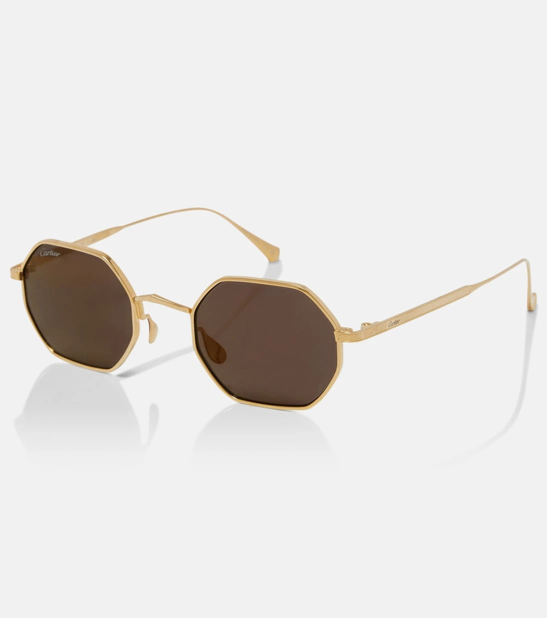 مجموعة نظارات كارتييه - نظارة شمسية مربعة طراز Signature C