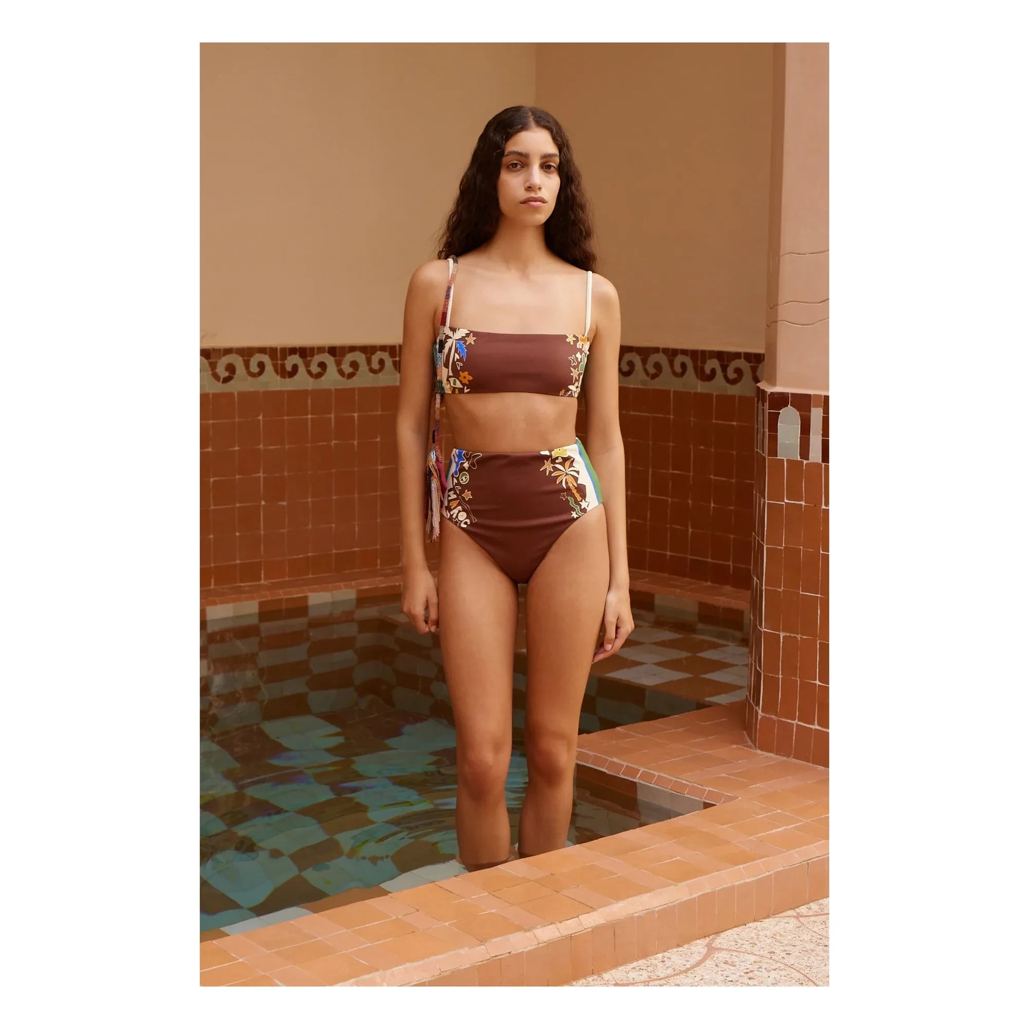 Alémais - High-Waist Jersey Bottom Morocco Recycled Fibers | Brown