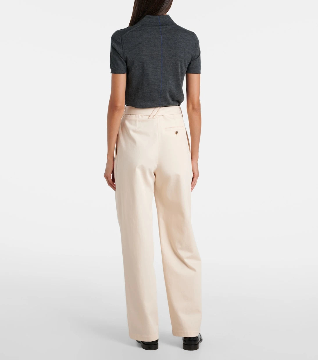 Burberry - Cotton gabardine tapered pants