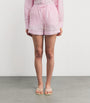 Pink Linen Cassis Shorts