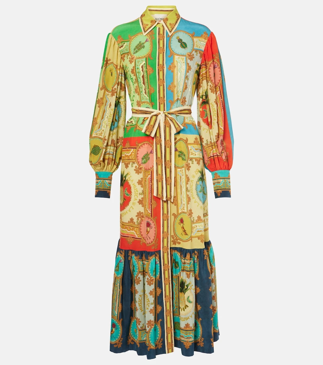 Alémais - Monte printed linen shirt dress