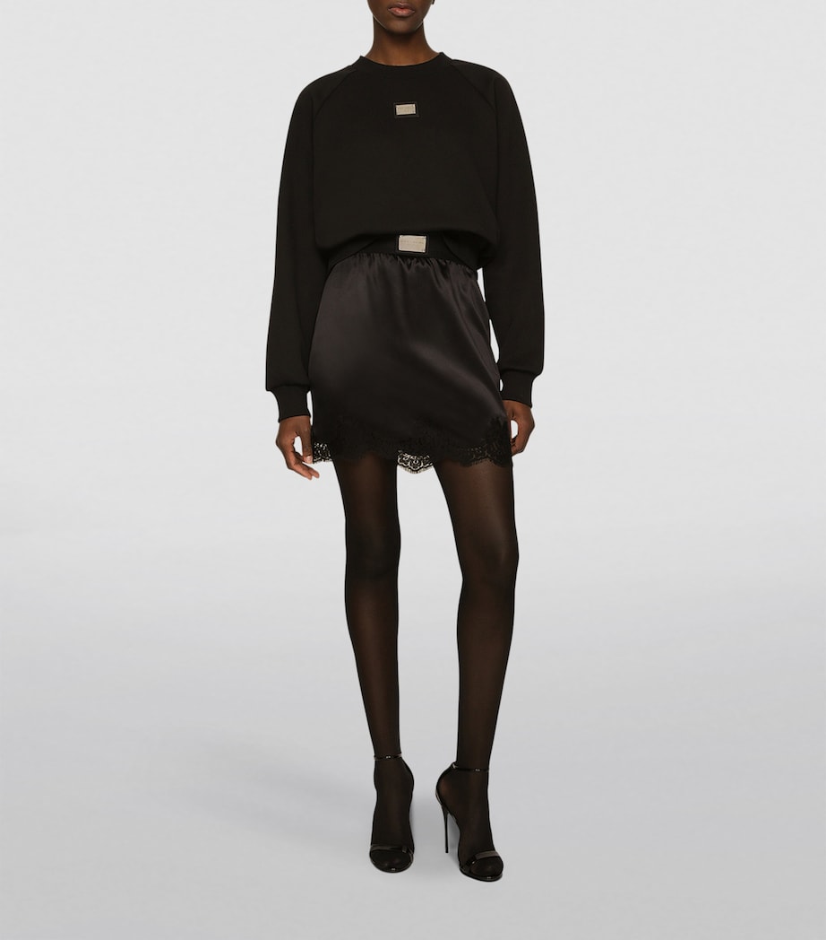 Dolce & Gabbana Multi Logo Plaque Sweatshirt