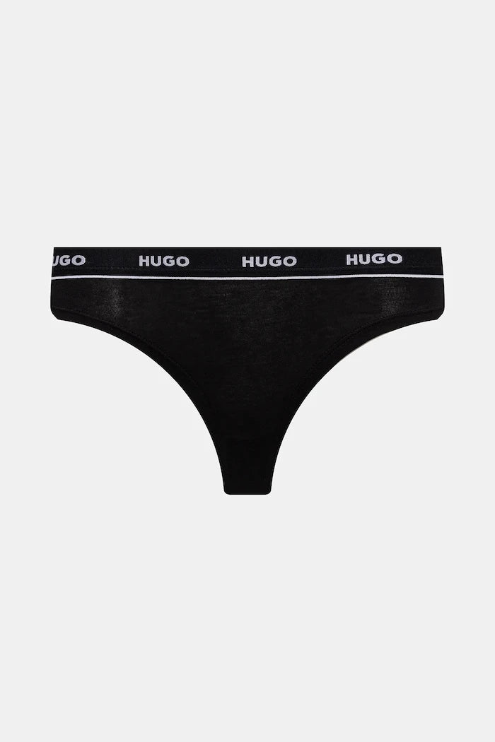 HUGO Kadın Pamuk Elastan Triplet Thong Design 3'lü