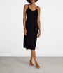 Hanro Black Stretch-Satin Deluxe Slip Dress