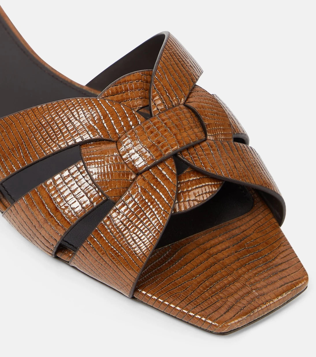 Saint Laurent - Tribute lizard-effect leather sandals