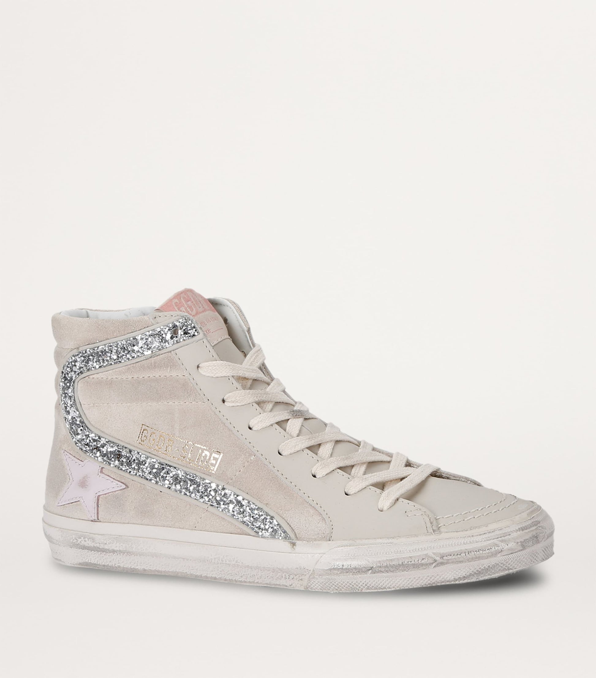 Golden Goose Multi Leather Slide High-Top Sneakers