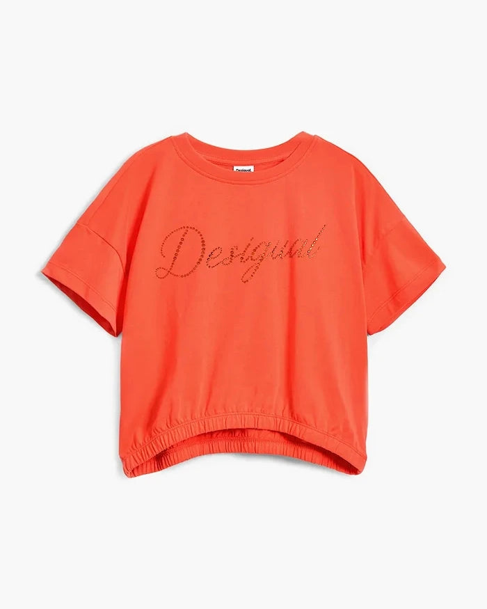 Детска памучна тениска Desigual