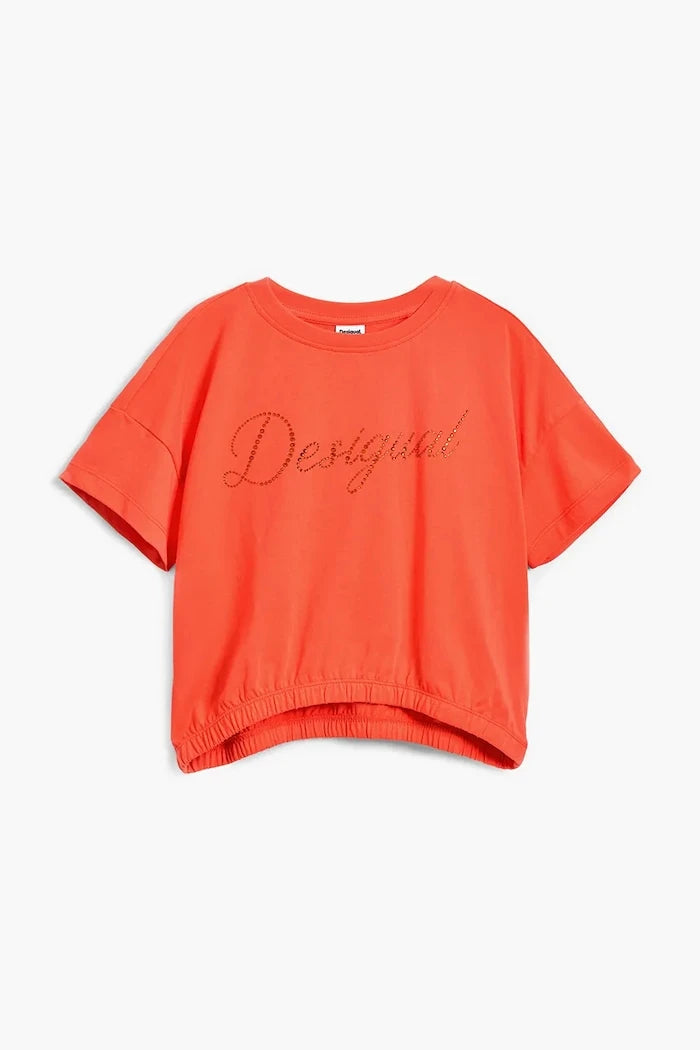 Детска памучна тениска Desigual