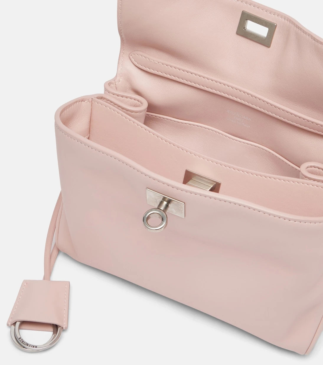 Balenciaga - حقيبة روديو توت صغيرة من الجلد
