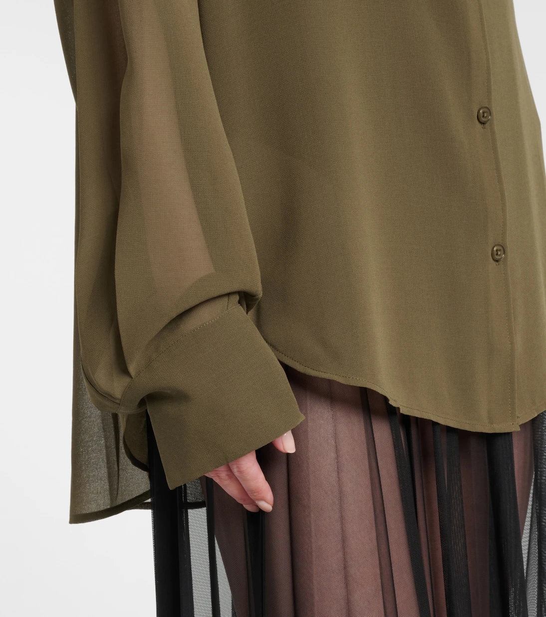 The Frankie Shop - Peri georgette shirt