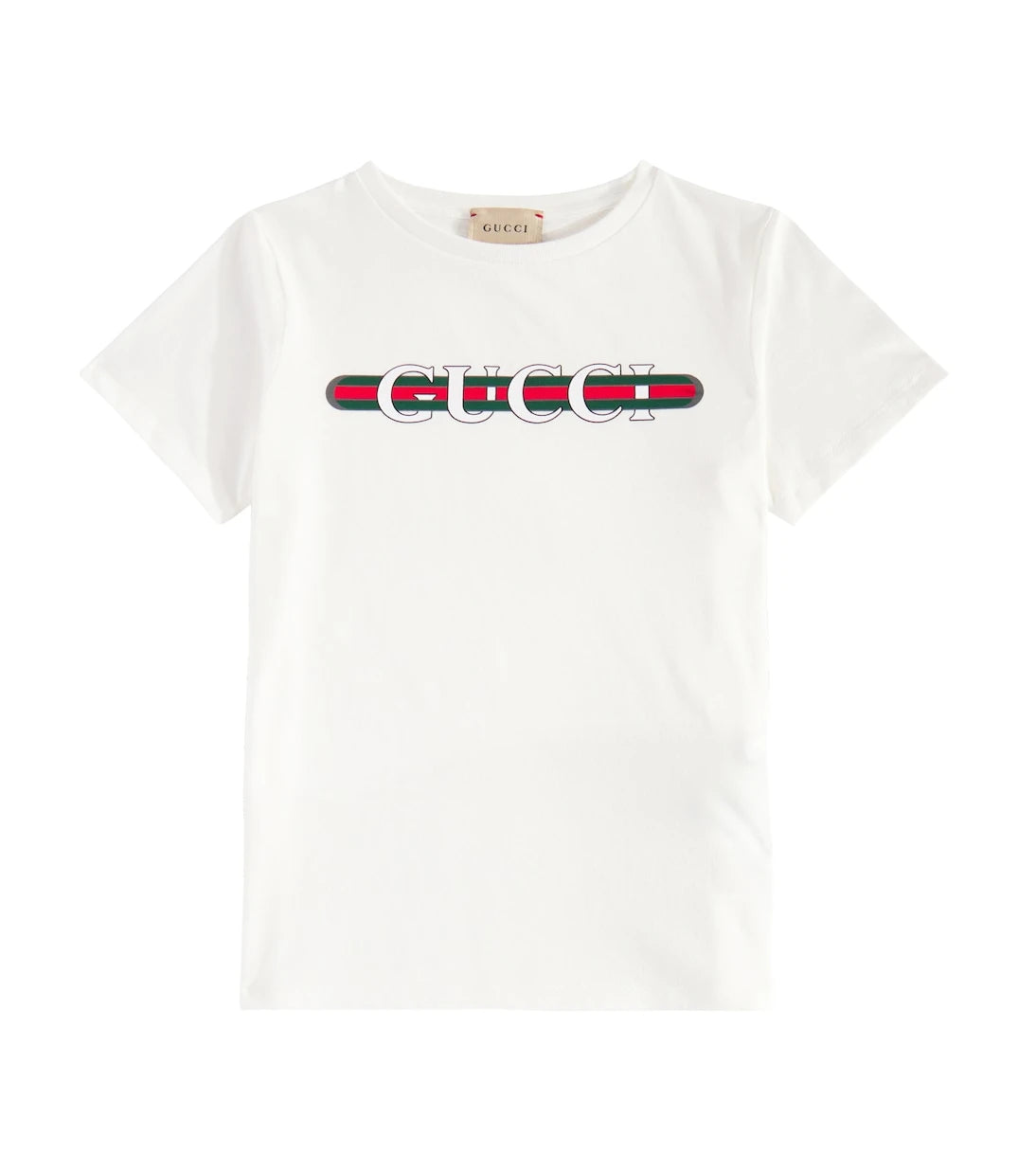 Gucci Kids - Logolu pamuklu jarse tişört