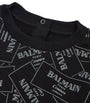 Balmain Kids Sticker Print Logo Sweatshirt (3-36 Months)
