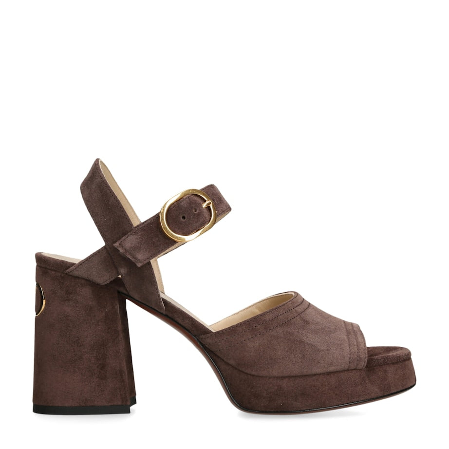 Valentino Garavani Suede Fawcette Heeled Sandals 90