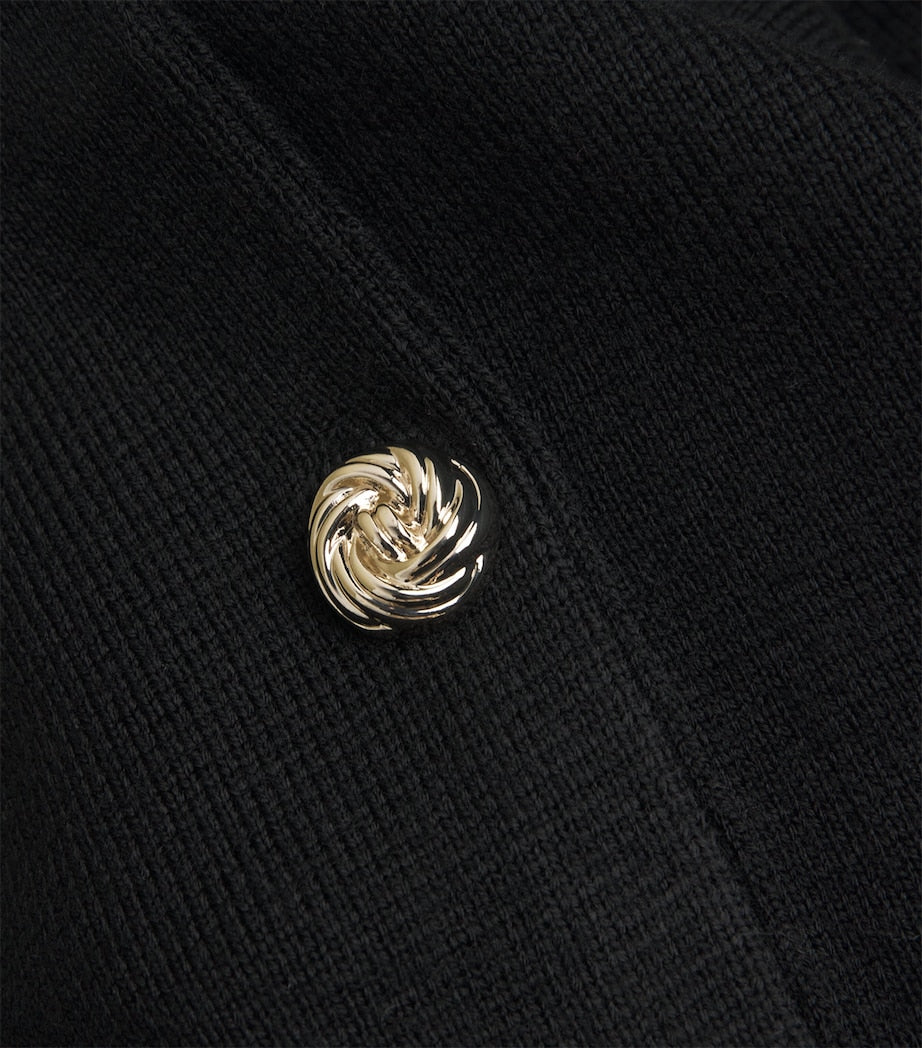 Claudie Pierlot Black Collared Cardigan