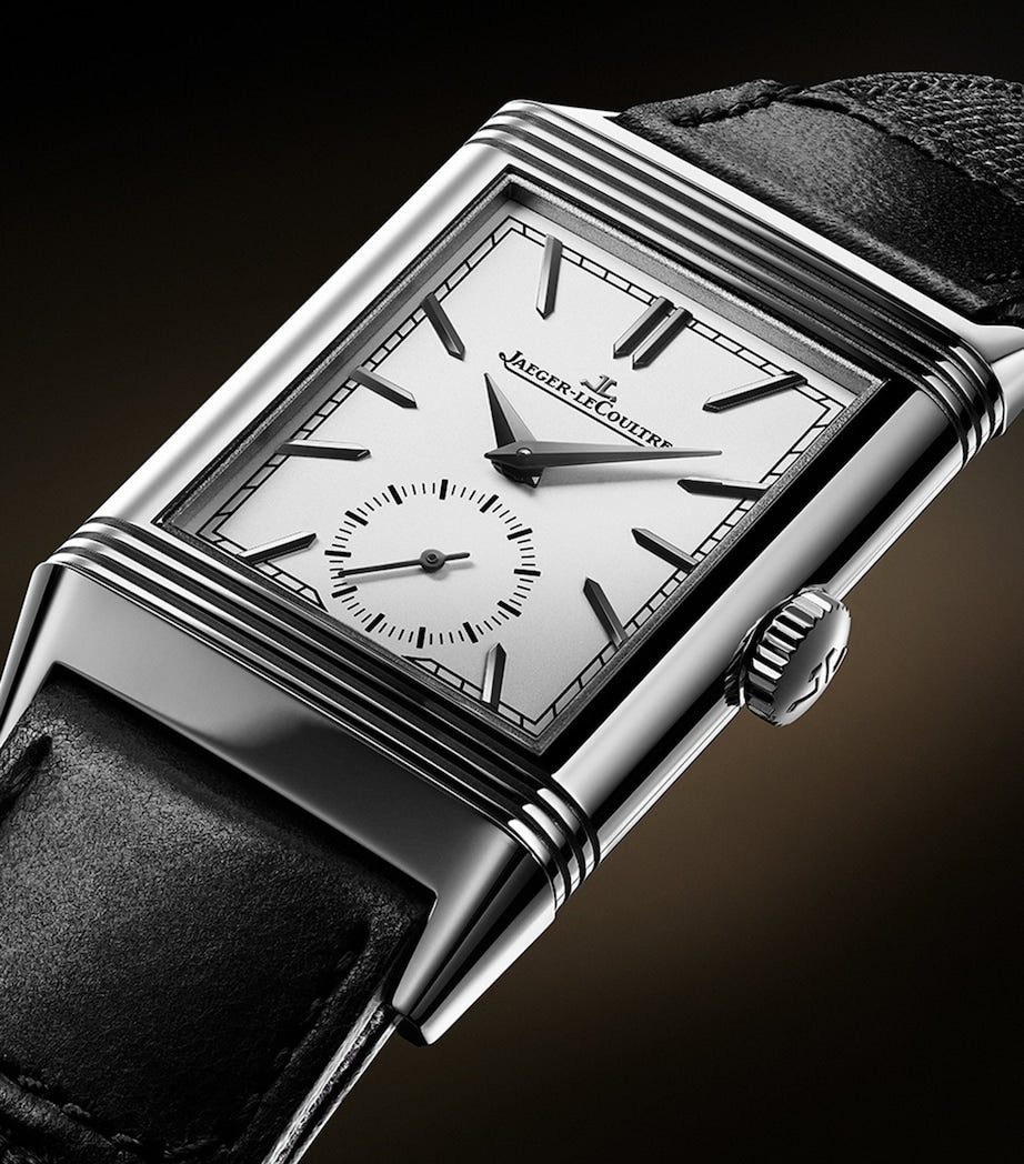 Jaeger-LeCoultre Stainless Steel Reverso Tribute Small Seconds Watch 27.4mm