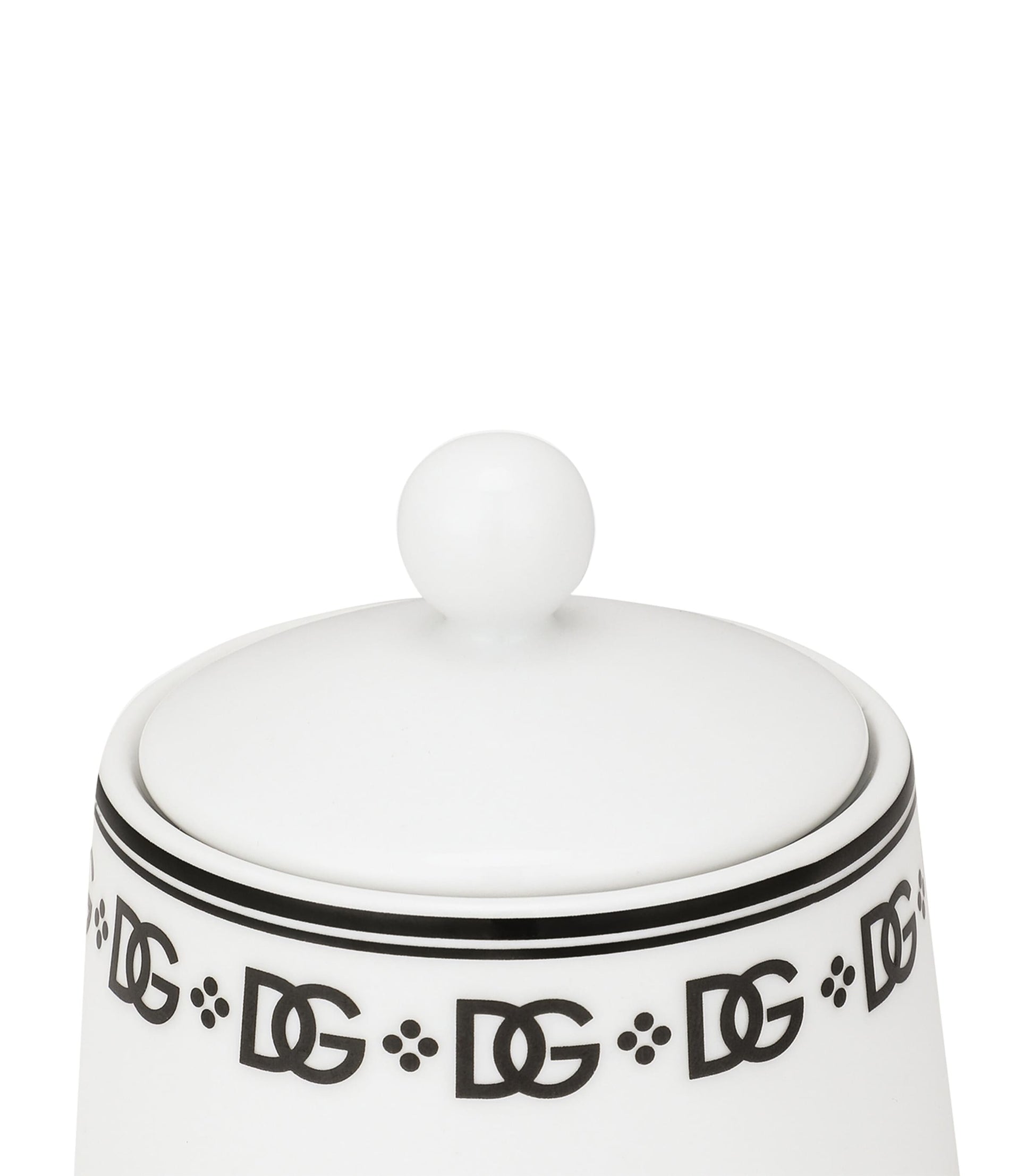 Dolce & Gabbana Casa Porcelain DG Logo Sugar Bowl
