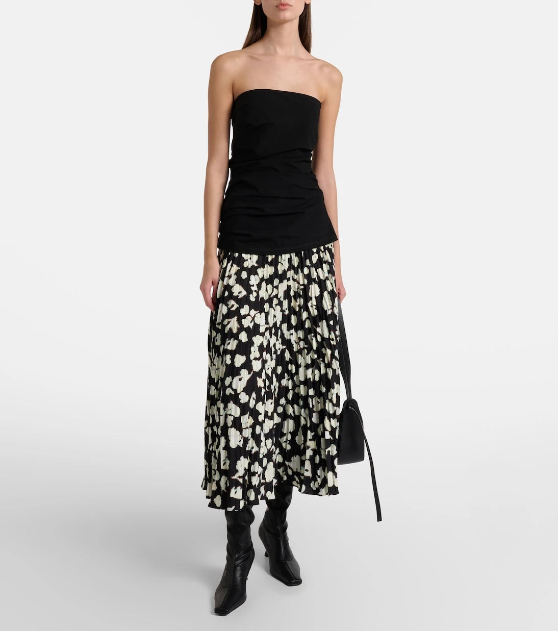 Proenza Schouler - White Label Runa printed twill midi skirt
