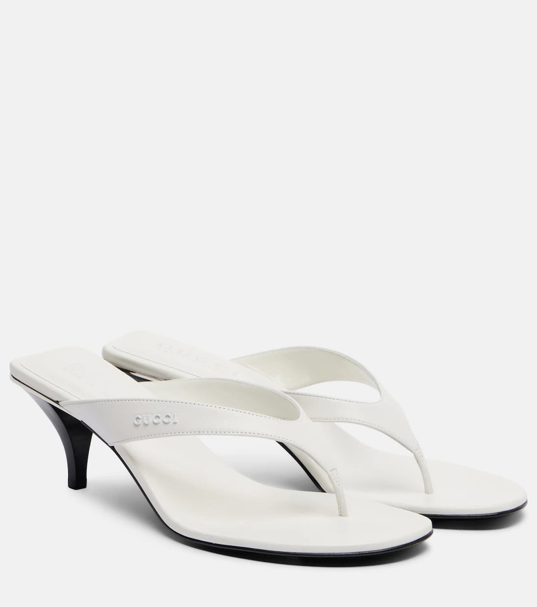 Gucci - Vittoria leather thong sandals