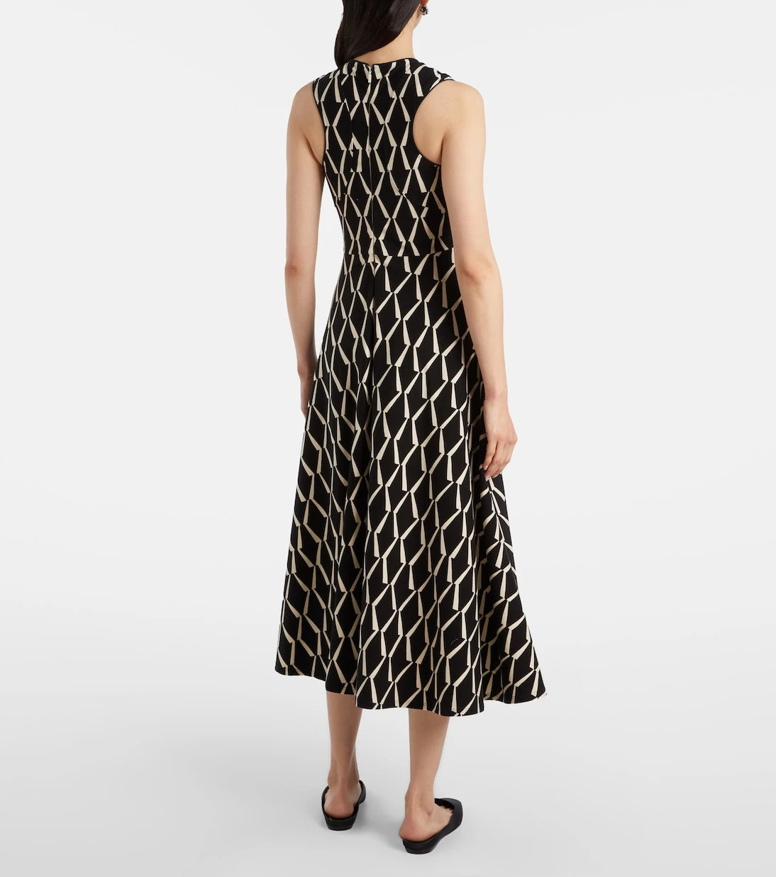 Max Mara - Lampara cotton-blend midi dress