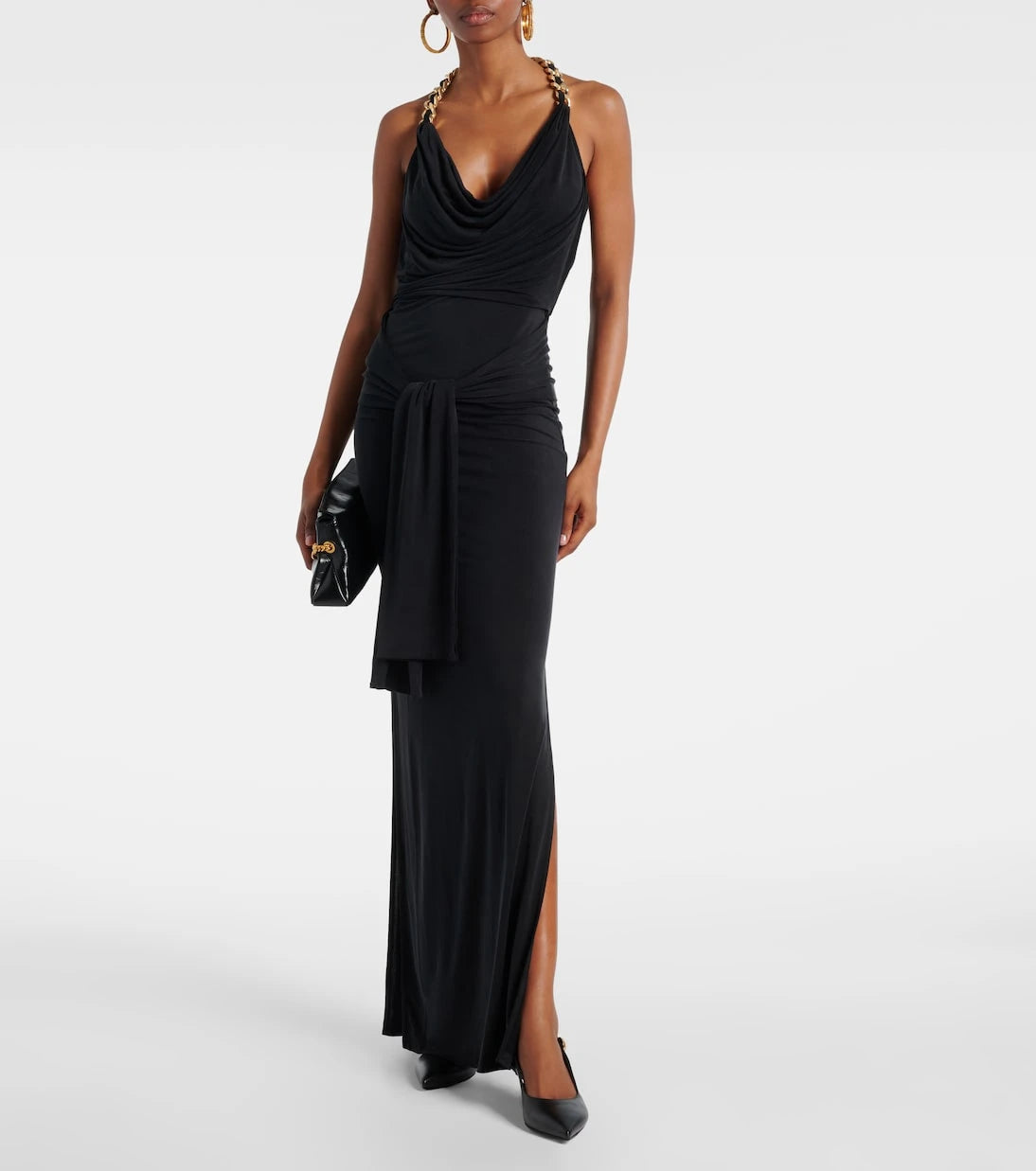 Balmain - Draped gathered gown
