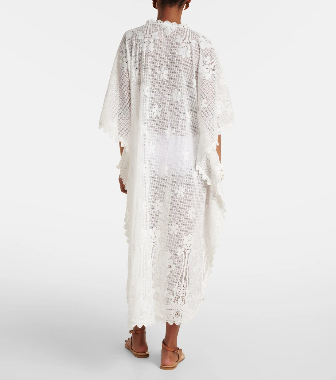 Melissa Odabash - Josephine ruffled cotton-blend kaftan