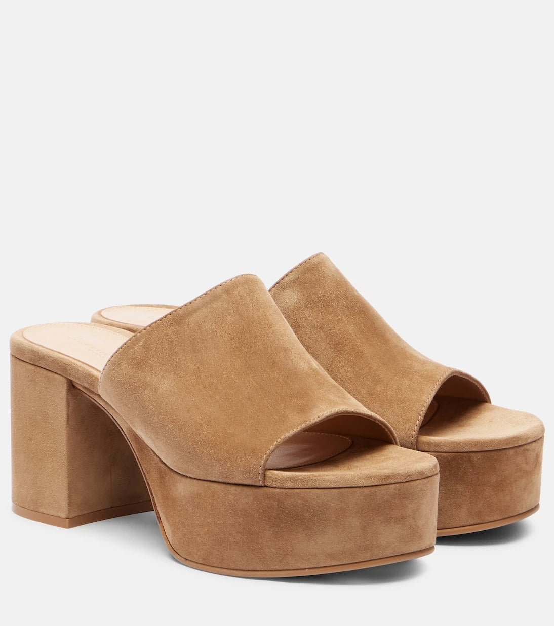 Gianvito Rossi - Suede platform mules