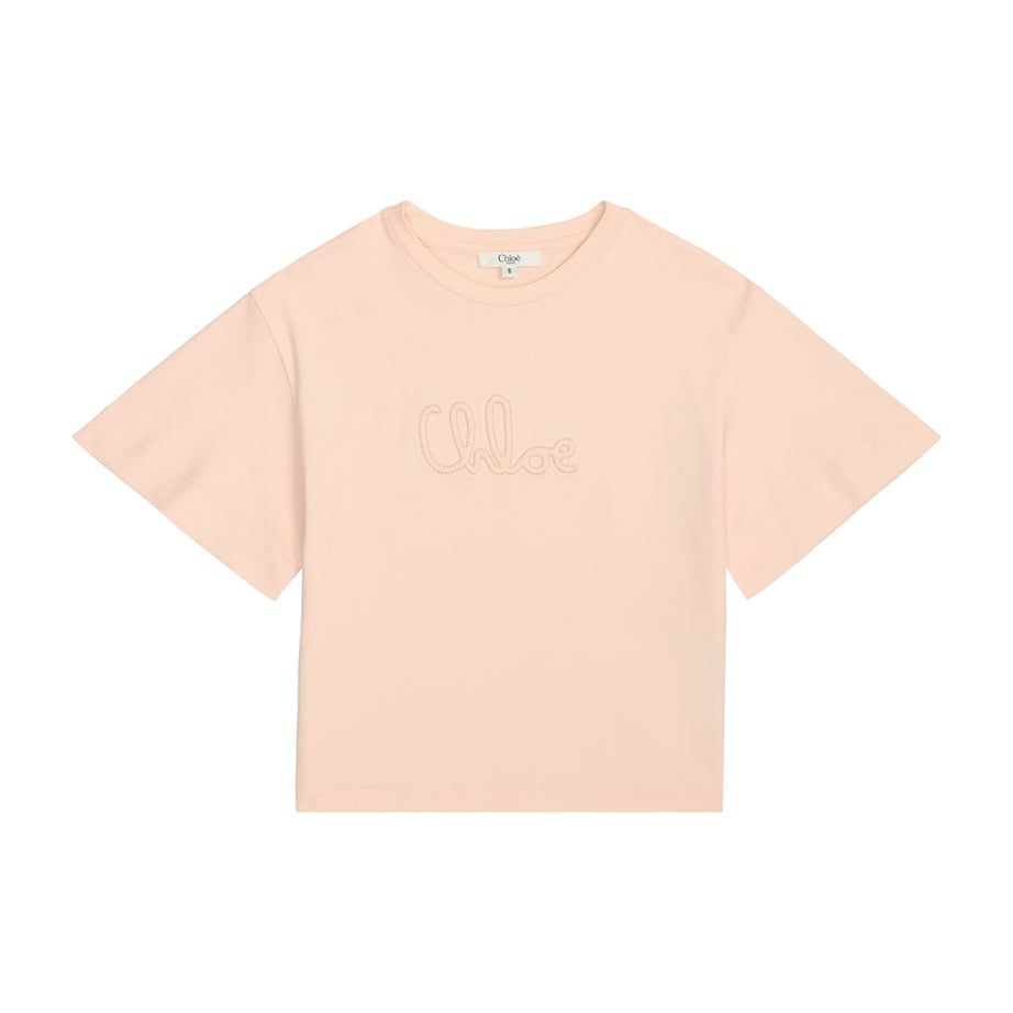 Chloé Kids Raised Logo T-Shirt (2-5 Years)