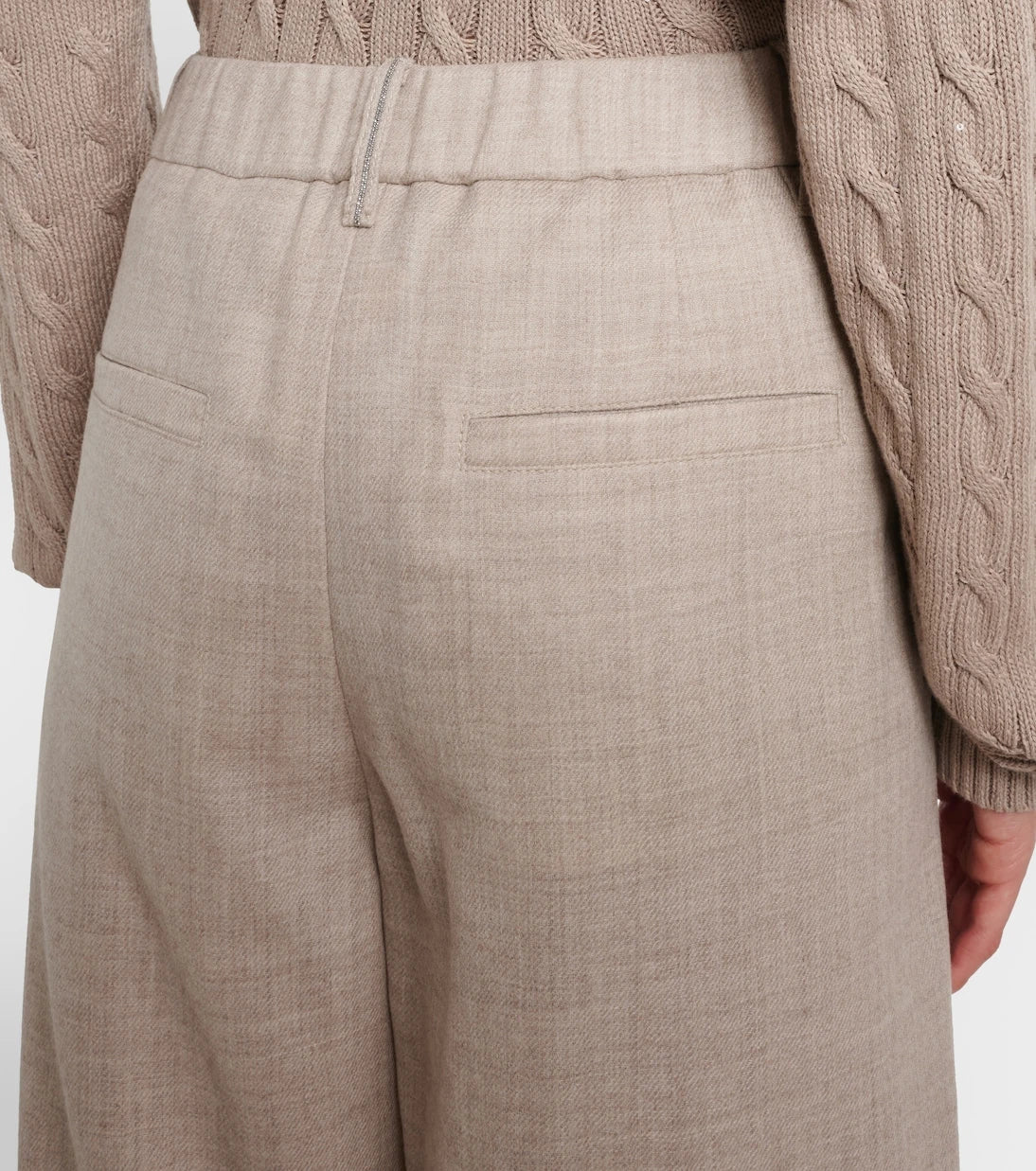 Brunello Cucinelli - Monili virgin wool wide-leg pants