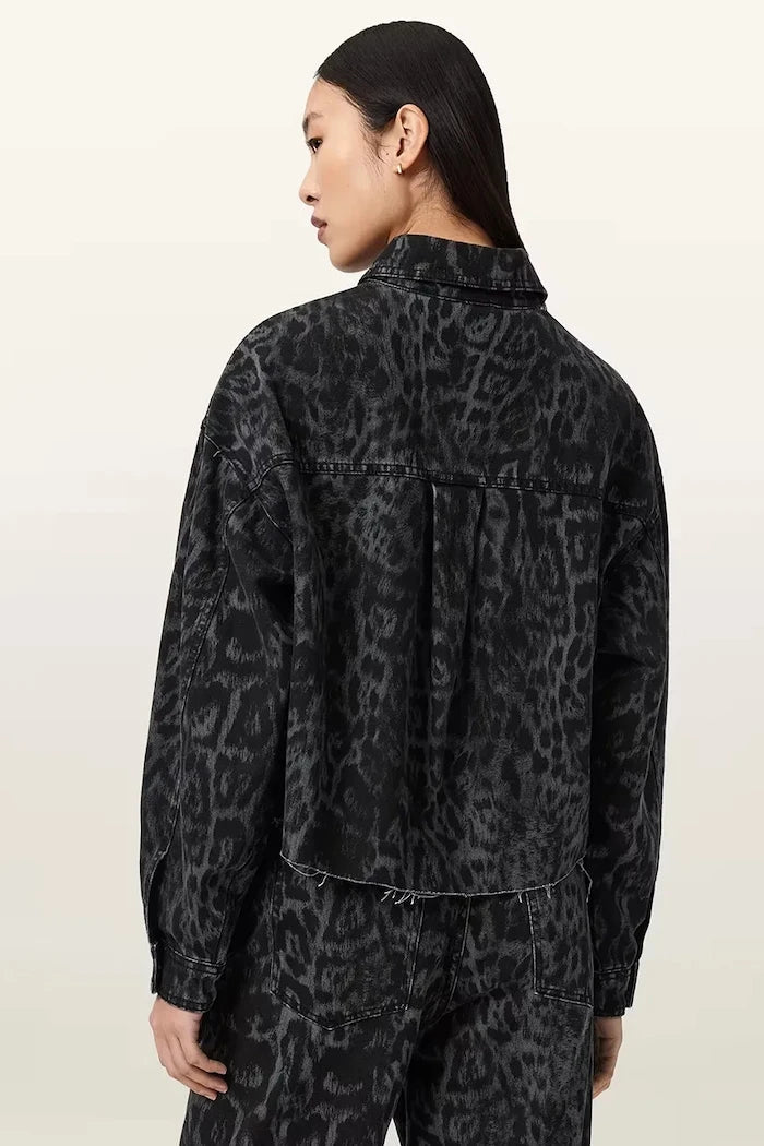 Дънкова риза AllSaints NICKY