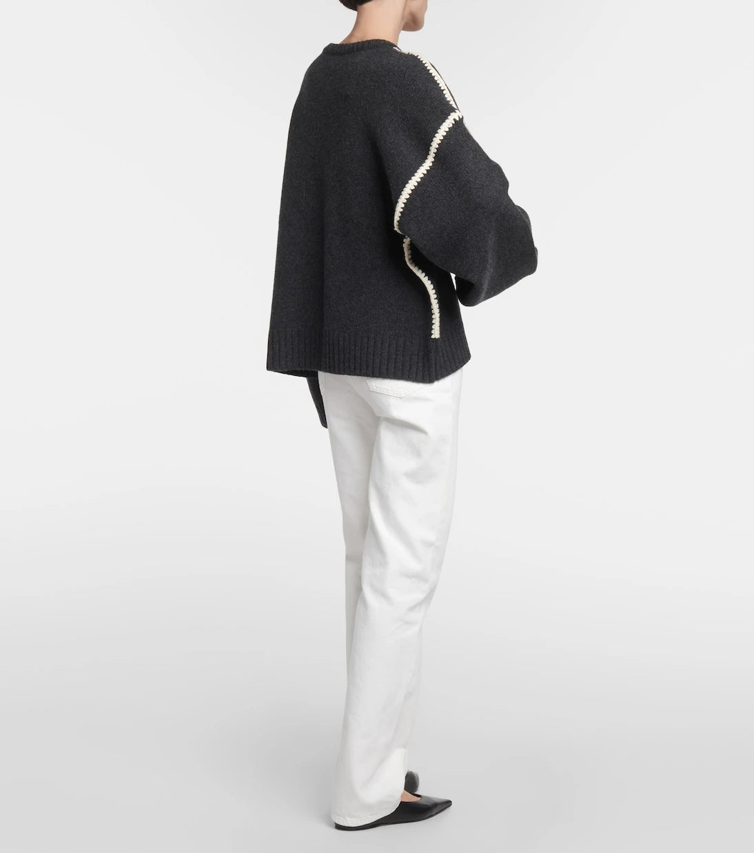 Toteme - Embroidered wool and cashmere sweater